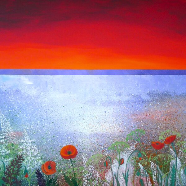 "Pļavas maģija. Oranžā" eļļa/audekls (100x120 cm) 2023