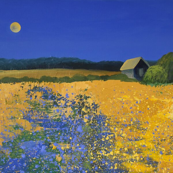 "Zeltainais lauks" akrils/audekls (60x50 cm) 2025