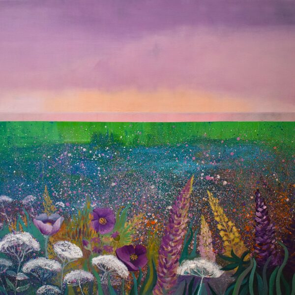 "Pļavas maģija. Violetā" eļļa/audekls (120x100 cm) 2024-SOLD