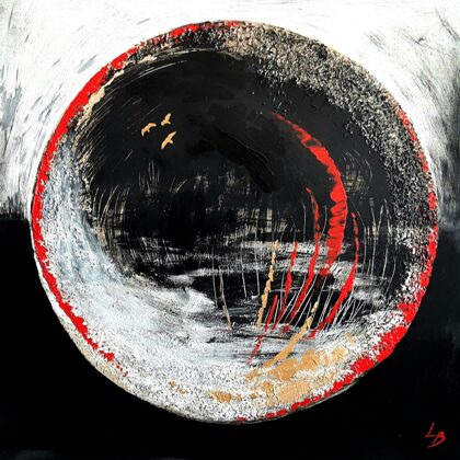 "Melnā saule" akrils/audekls (100x100cm) 2023