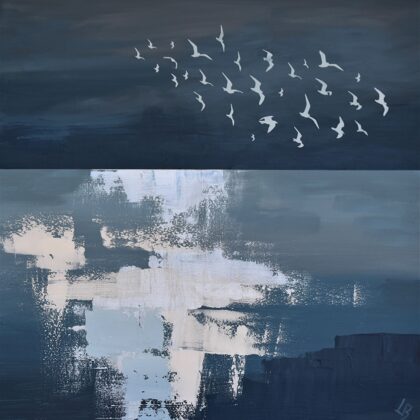 "Vizošā II" akrils/audekls (60x60 cm) 2022