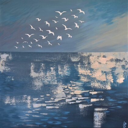 "Vizošā I" akrils/audekls (60x60cm) 2022