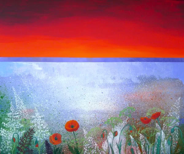 "Pļavas maģija. Oranžā" eļļa/audekls (100x120 cm) 2023-SOLD