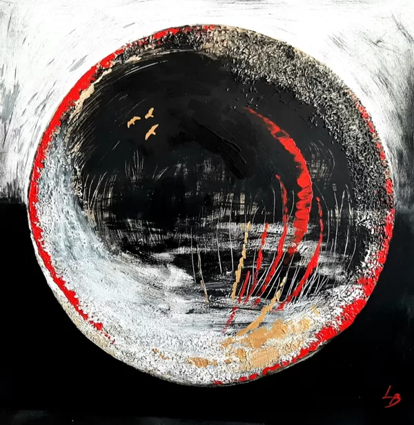 "Melnā saule" akrils/audekls (100x100cm) 2023